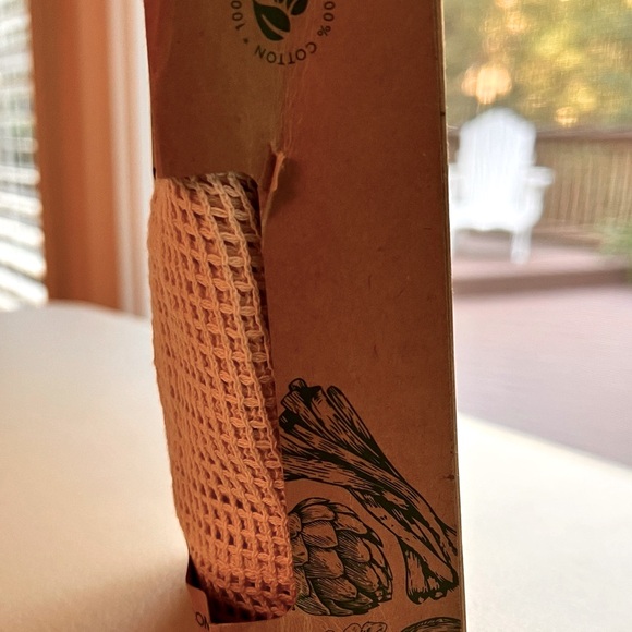 Natura ECOBAGS 3 bags Cotton Mesh Market Produce Reusable S,M,L Produce laundry - Picture 6 of 12